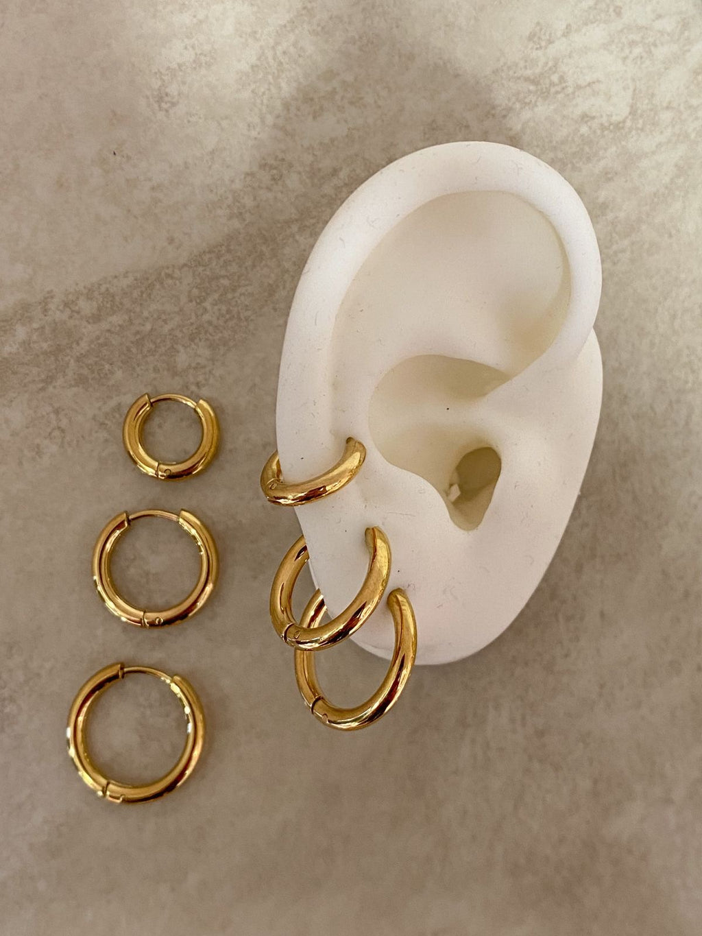 Argollas golden thin