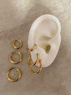 Argollas golden thin