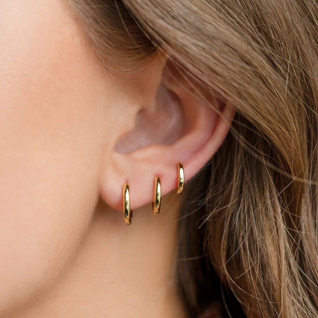 Argollas golden thin