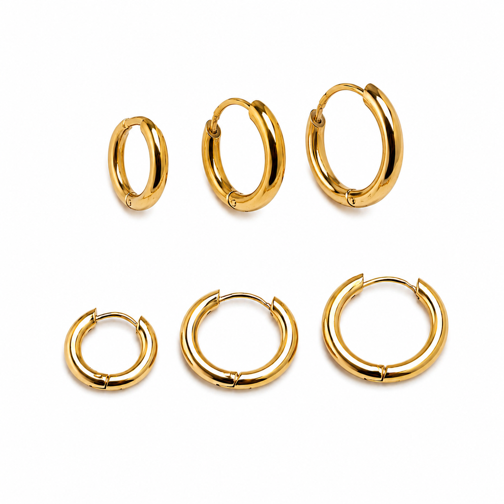 Argollas golden thin