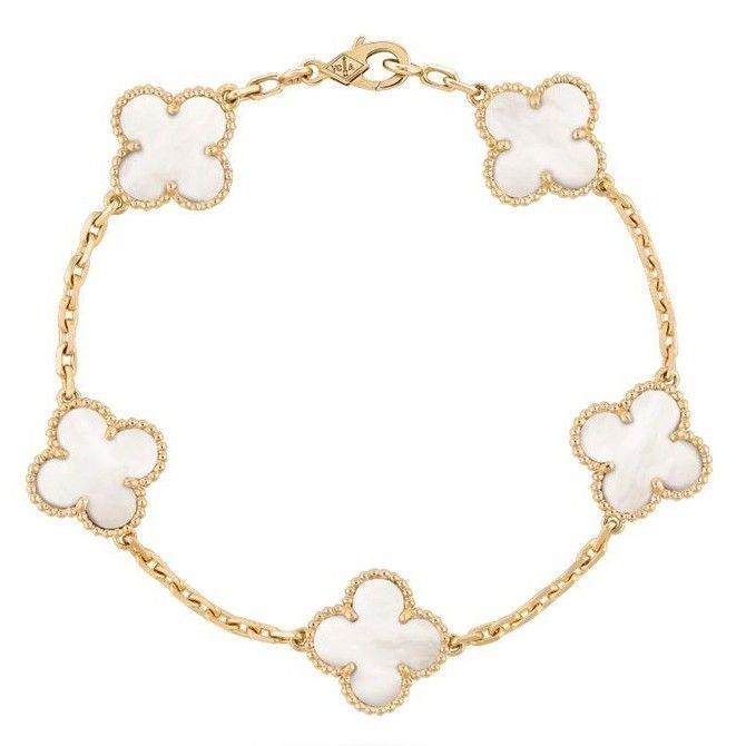 Pulsera Van Cleef Blanco